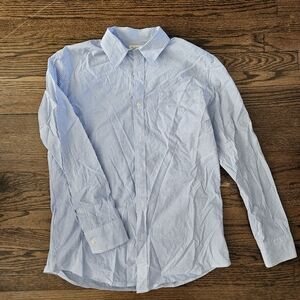 Sonoma Men's Light Blue Pinstripe Button Down Shirt